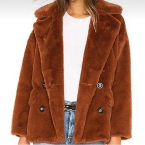 Free People Kate Burnt Orange/Rust Coat